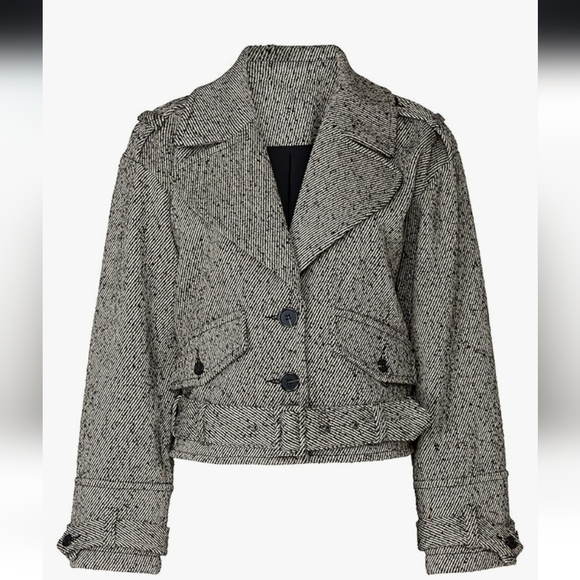 Marissa Webb Collective Grey Short Jacket Sz XL / 12 - Picture 10 of 12